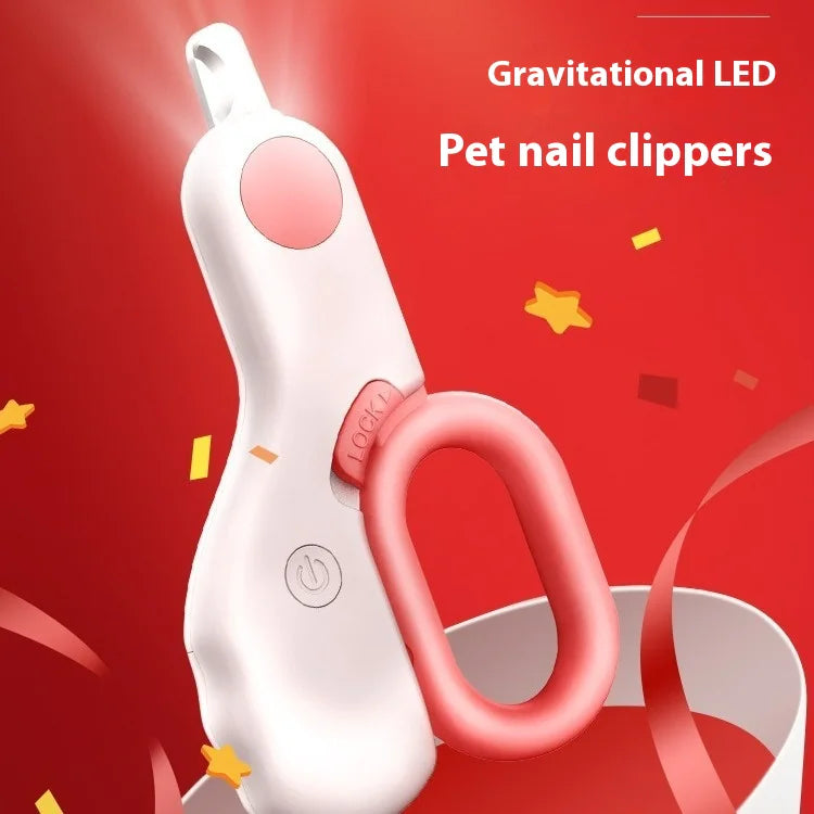 Professional Pet Nail Clippers with LED Light