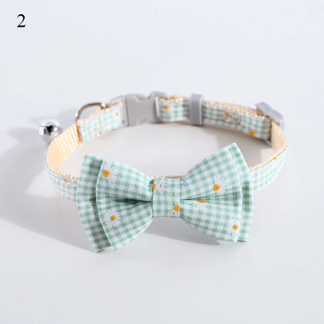 Plaid Print Pet Bow Tie Collar - PetSelect.Shop