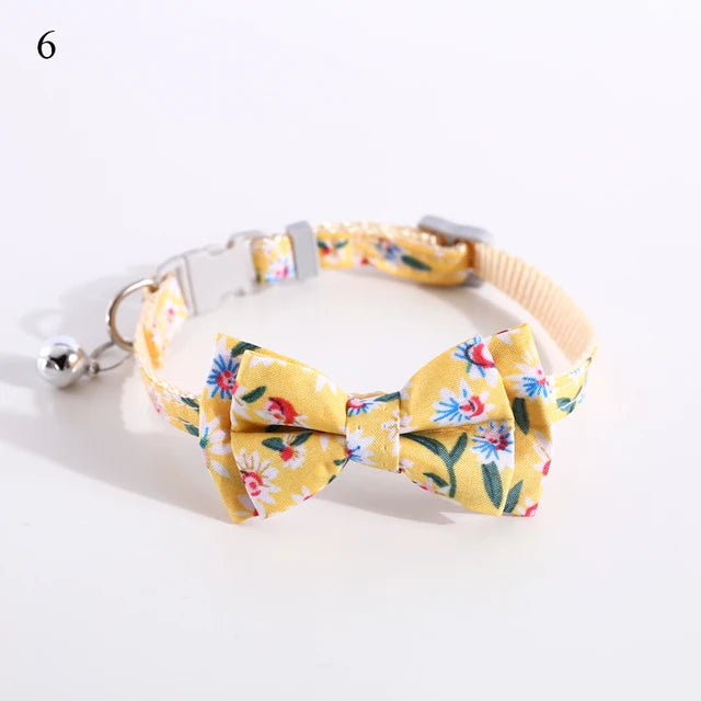 Plaid Print Pet Bow Tie Collar - PetSelect.Shop