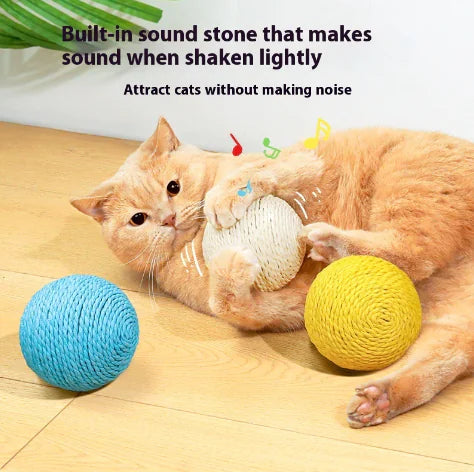 versized Sisal Ball | Self-Play Stress Relief Toy for Cats