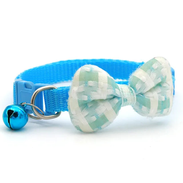 Plaid Print Pet Bow Tie Collar - PetSelect.Shop