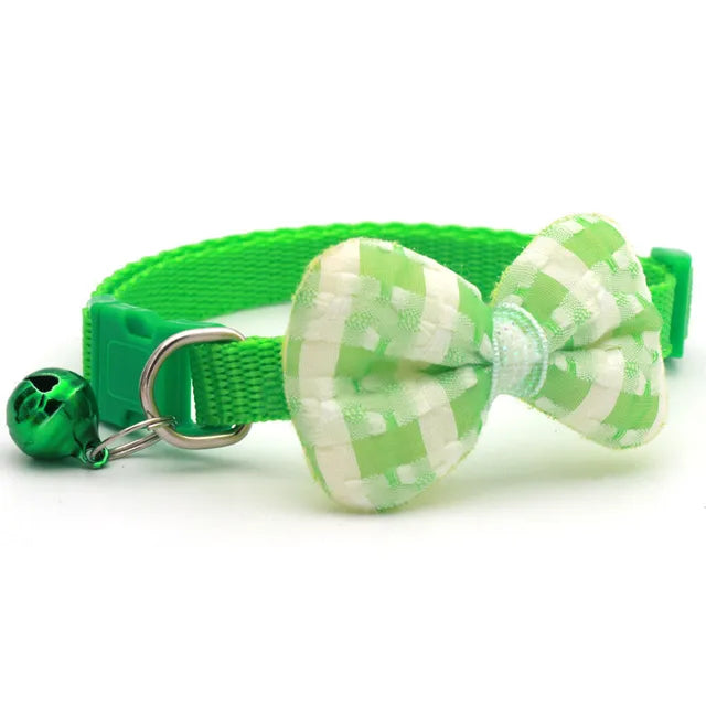 Plaid Print Pet Bow Tie Collar - PetSelect.Shop