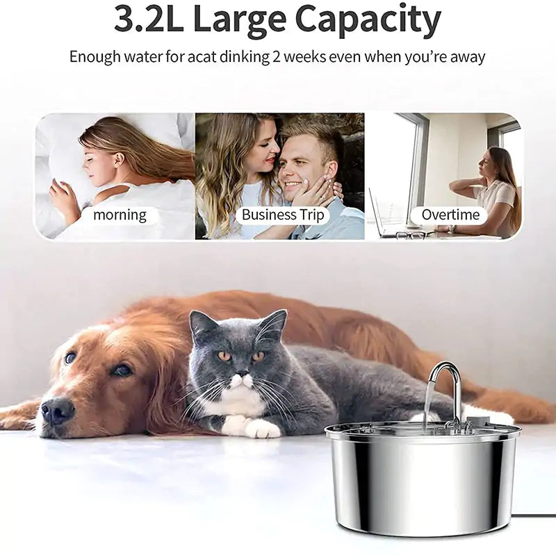 Automatic Pet Drinking Fountain - PetSelect.Shop