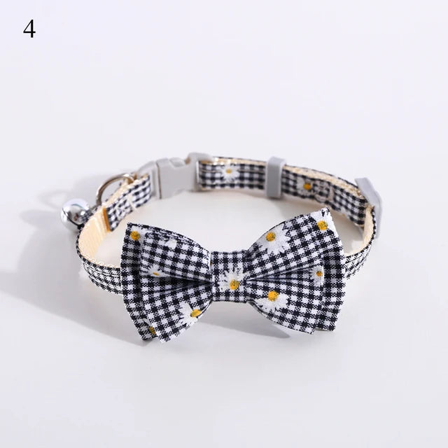 Plaid Print Pet Bow Tie Collar - PetSelect.Shop