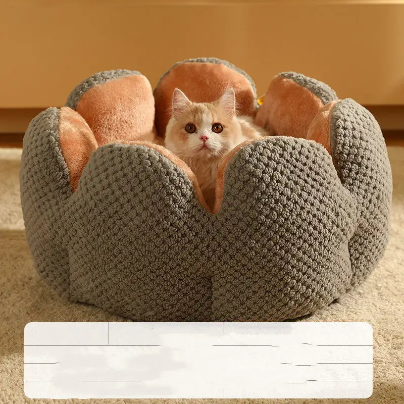 Warm Cactus Petal Pet Nest - PetSelect.Shop