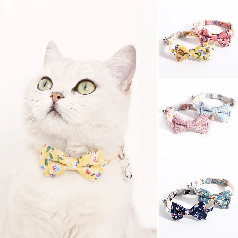 Plaid Print Pet Bow Tie Collar - PetSelect.Shop