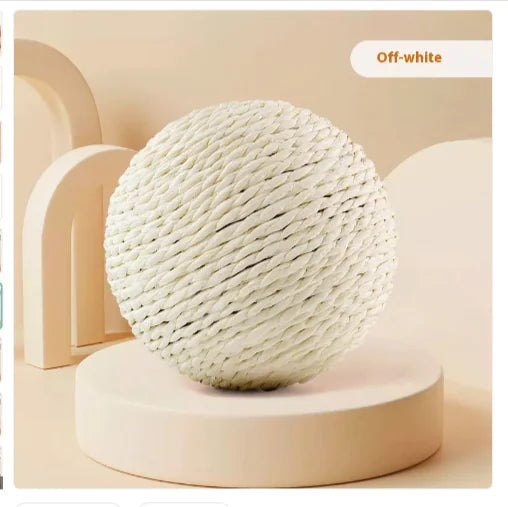 versized Sisal Ball | Self-Play Stress Relief Toy for Cats