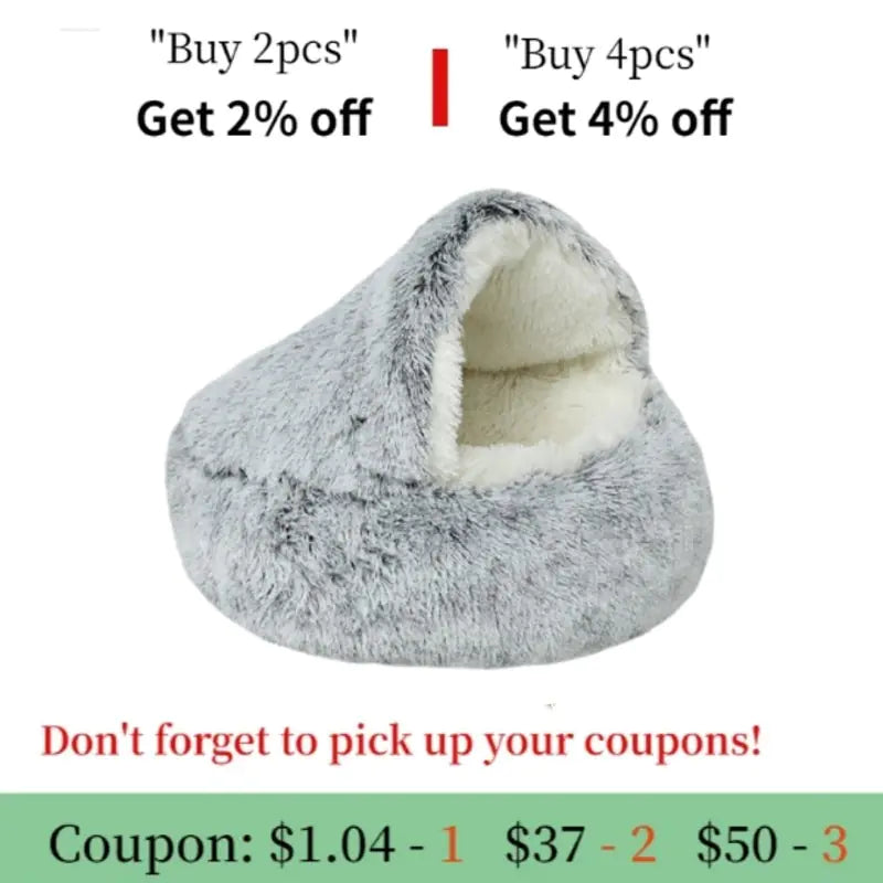 Plush Pet Bed - PetSelect.Shop