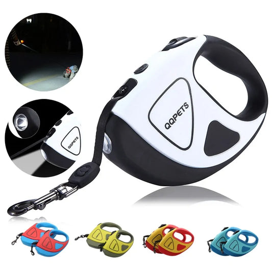 DL910 Pet Dog Automatic Retractable Leash with LED Night Safety - PetSelect.Shop