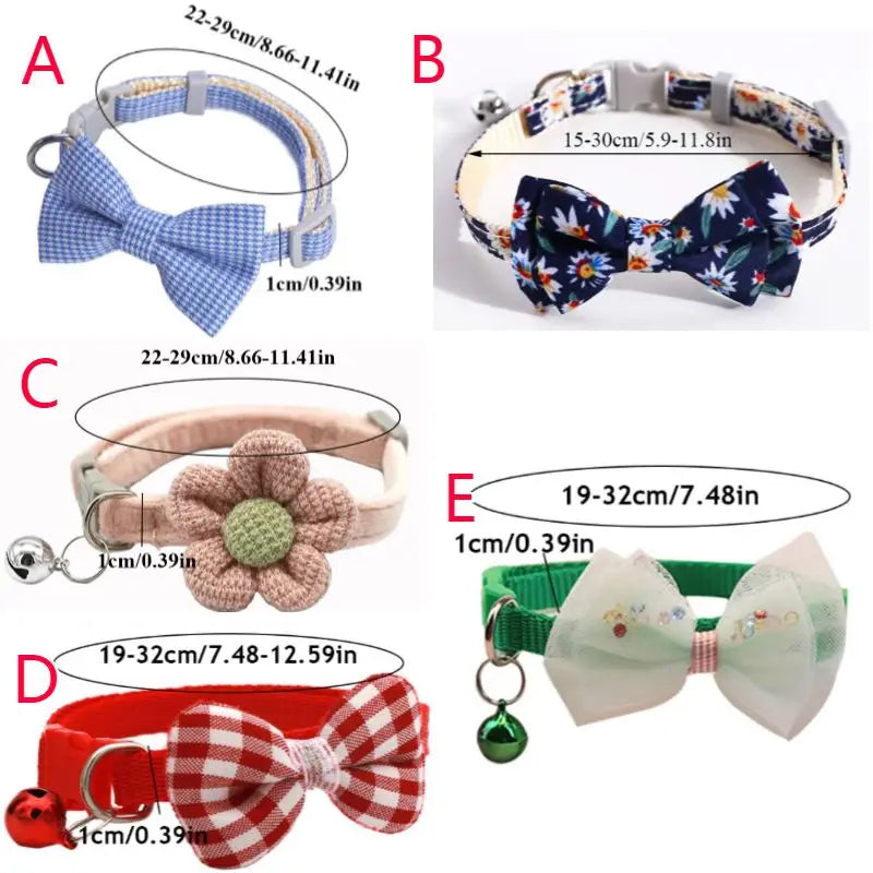 Plaid Print Pet Bow Tie Collar - PetSelect.Shop