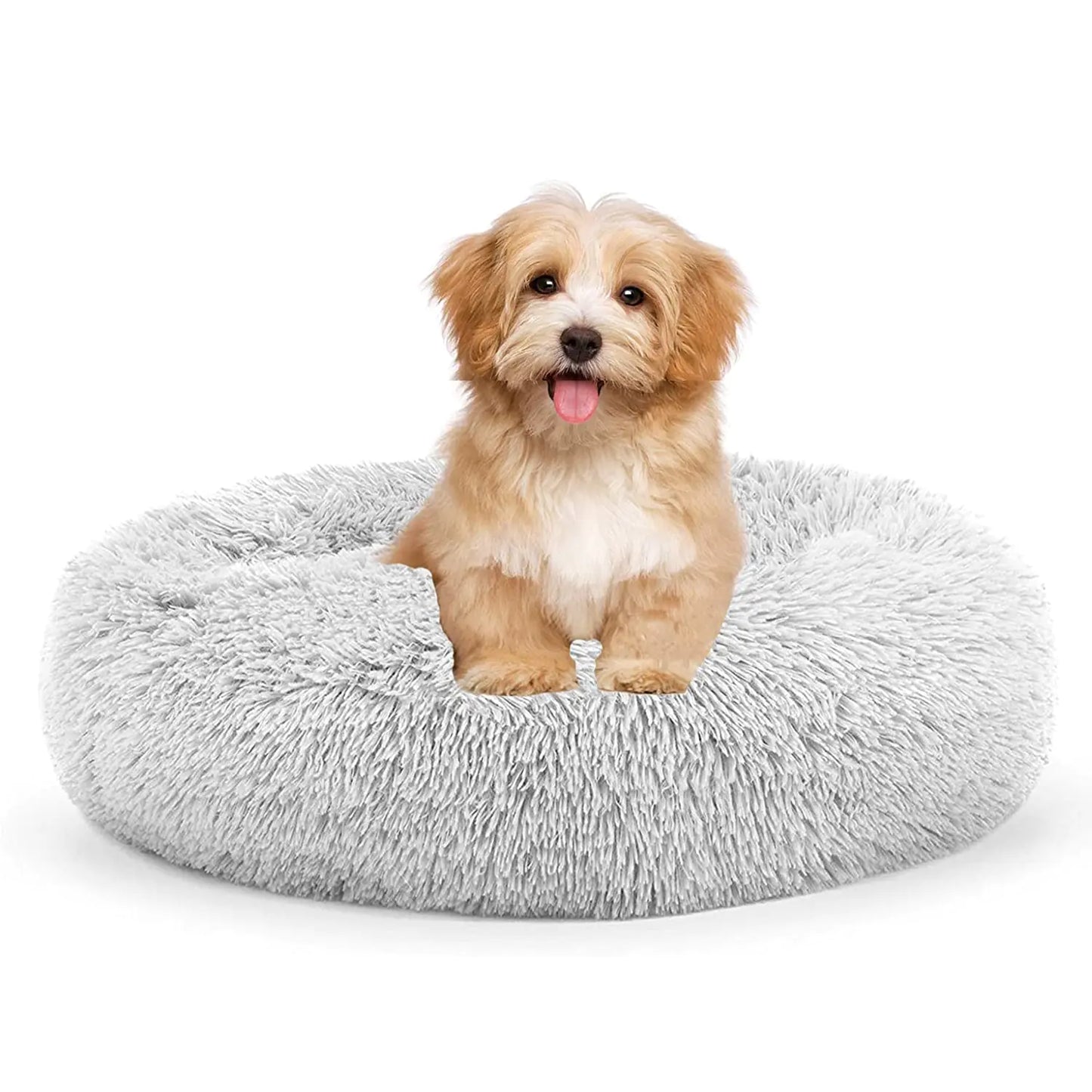 Pet Plush Bed Calming Basket - PetSelect.Shop