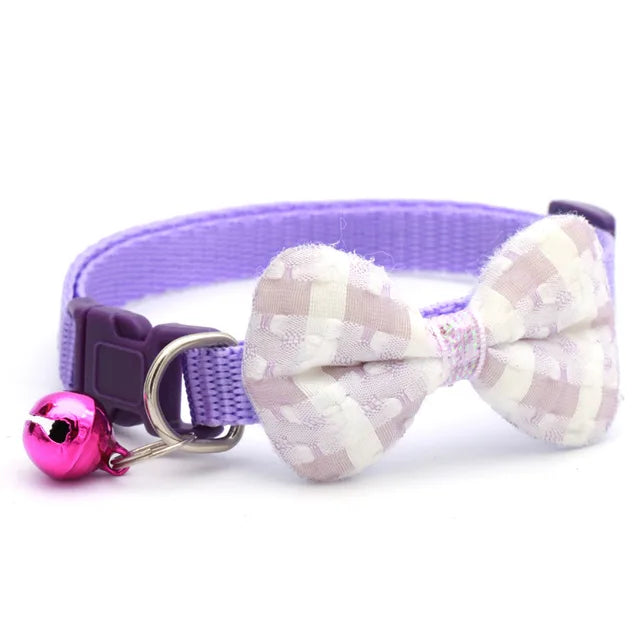 Plaid Print Pet Bow Tie Collar - PetSelect.Shop