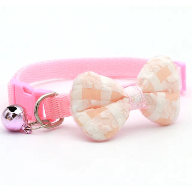 Plaid Print Pet Bow Tie Collar - PetSelect.Shop