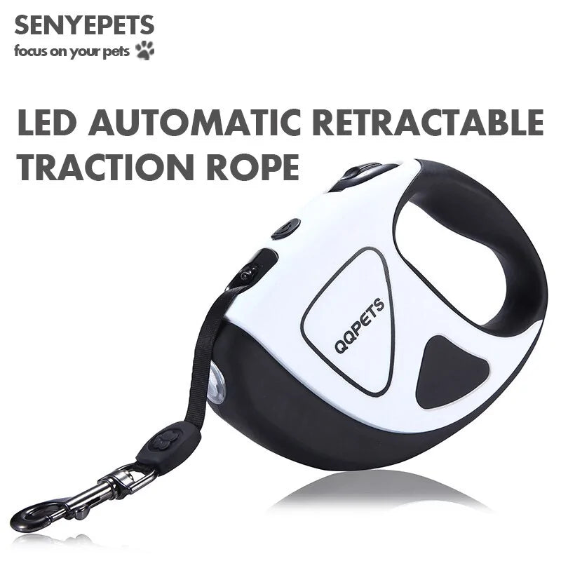 DL910 Pet Dog Automatic Retractable Leash with LED Night Safety - PetSelect.Shop