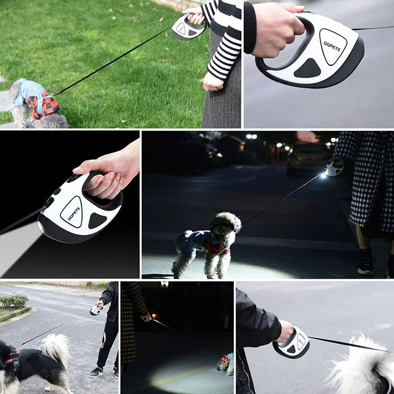 DL910 Pet Dog Automatic Retractable Leash with LED Night Safety - PetSelect.Shop