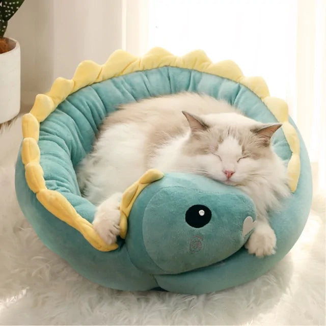 Cute Dinosaur Warm Bed - PetSelect.Shop