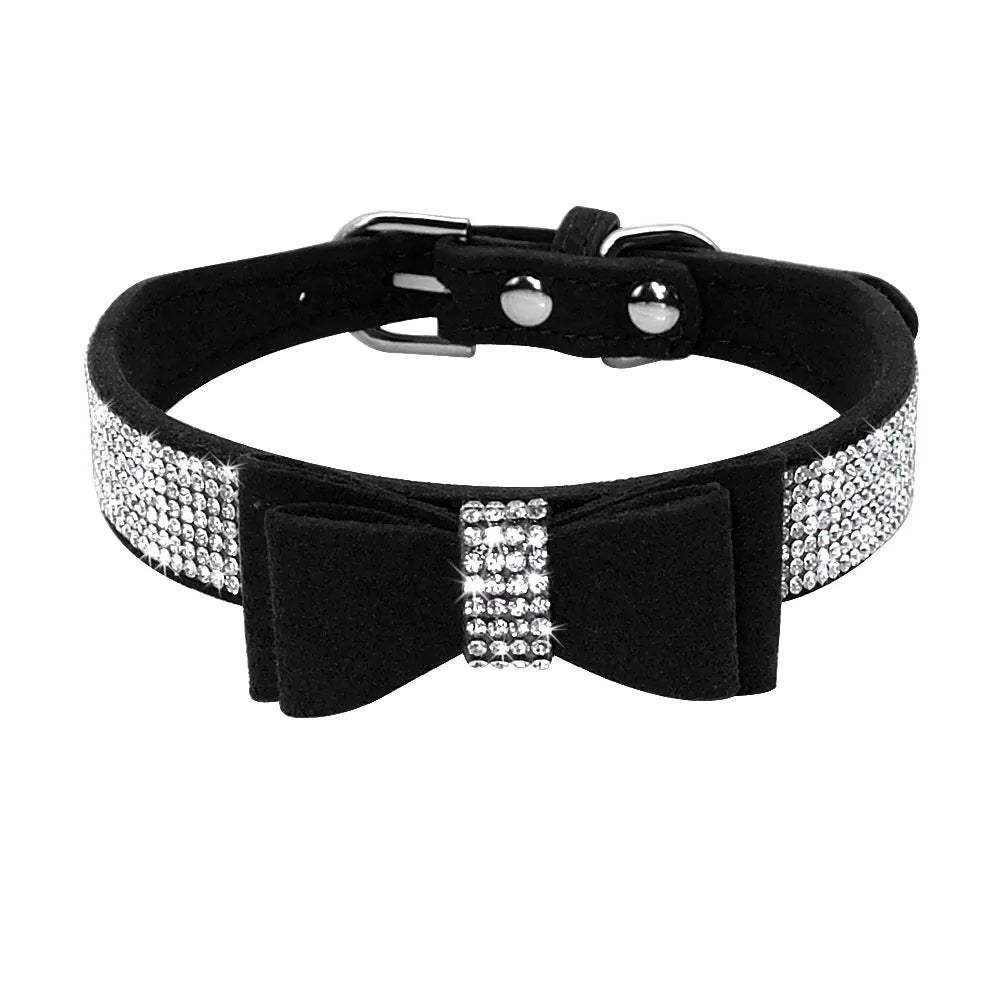 Puppy Cat Collars Adjustable Leather Bowknot - PetSelect.Shop